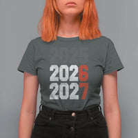 Funny 67 New Year T Shirt For Women Happy New Year 2026 2027 Sports Jersey Number - Wonder Print Shop
