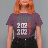 Funny 67 New Year T Shirt For Women Happy New Year 2026 2027 Sports Jersey Number - Wonder Print Shop