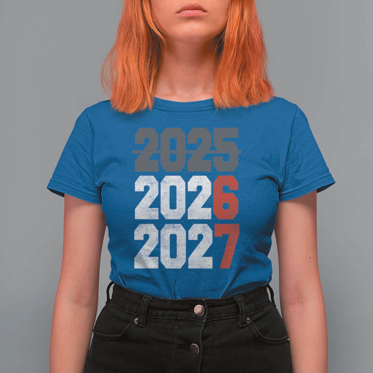 Funny 67 New Year T Shirt For Women Happy New Year 2026 2027 Sports Jersey Number - Wonder Print Shop