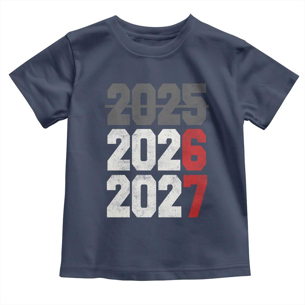 Funny 67 New Year Toddler T Shirt Happy New Year 2026 2027 Sports Jersey Number - Wonder Print Shop