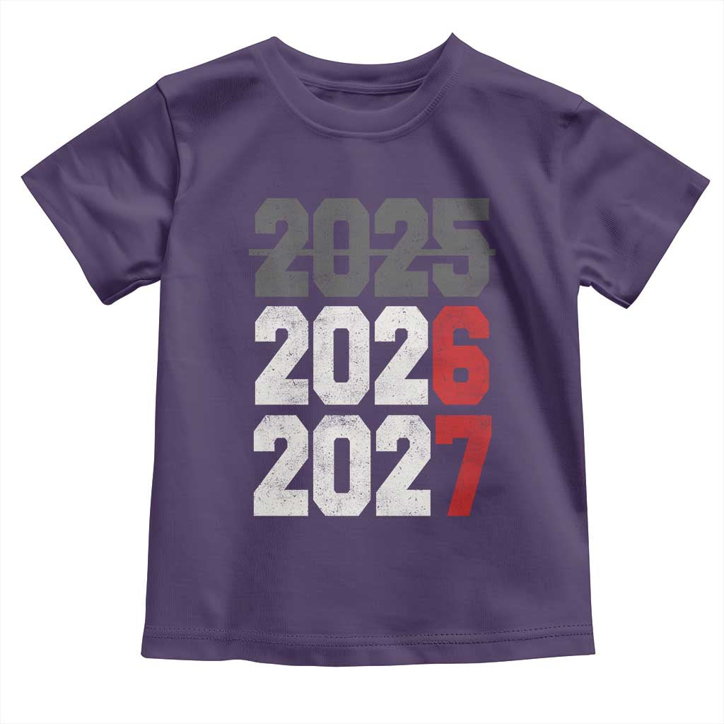 Funny 67 New Year Toddler T Shirt Happy New Year 2026 2027 Sports Jersey Number - Wonder Print Shop