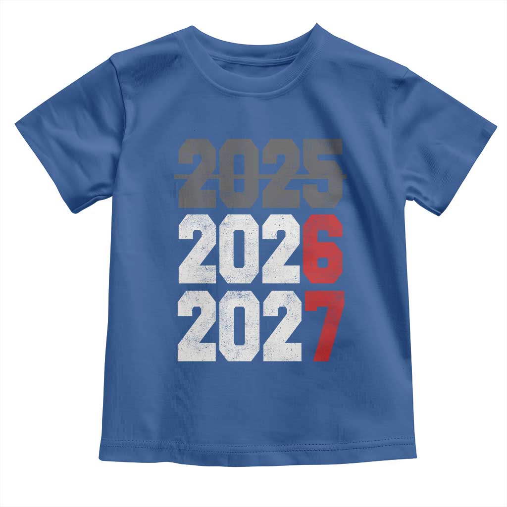 Funny 67 New Year Toddler T Shirt Happy New Year 2026 2027 Sports Jersey Number - Wonder Print Shop