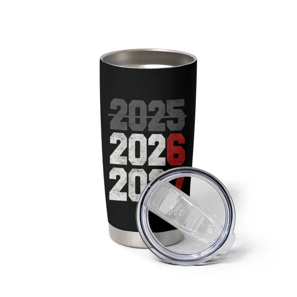 Funny 67 New Year Tumbler Cup Happy New Year 2026 2027 Sports Jersey Number - Wonder Print Shop