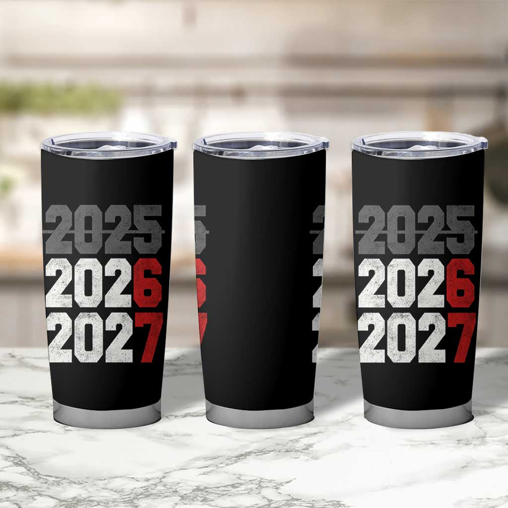 Funny 67 New Year Tumbler Cup Happy New Year 2026 2027 Sports Jersey Number - Wonder Print Shop