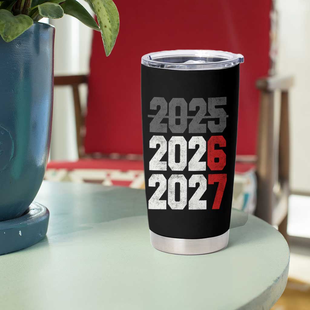 Funny 67 New Year Tumbler Cup Happy New Year 2026 2027 Sports Jersey Number - Wonder Print Shop