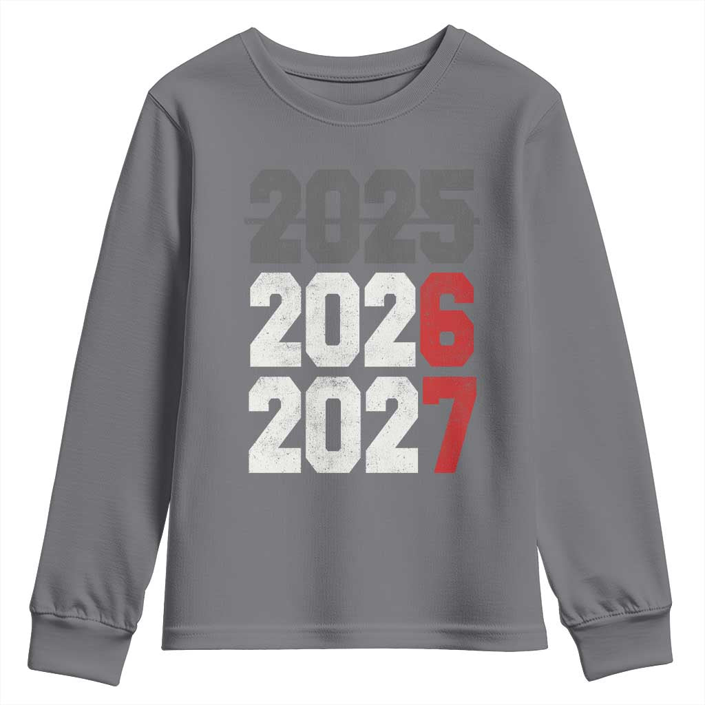 Funny 67 New Year Youth Sweatshirt Happy New Year 2026 2027 Sports Jersey Number - Wonder Print Shop