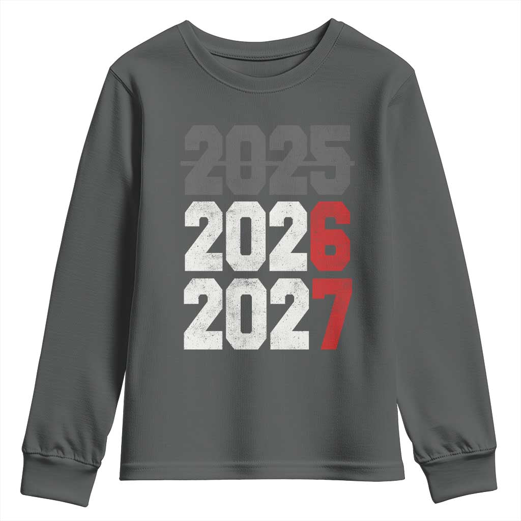 Funny 67 New Year Youth Sweatshirt Happy New Year 2026 2027 Sports Jersey Number - Wonder Print Shop