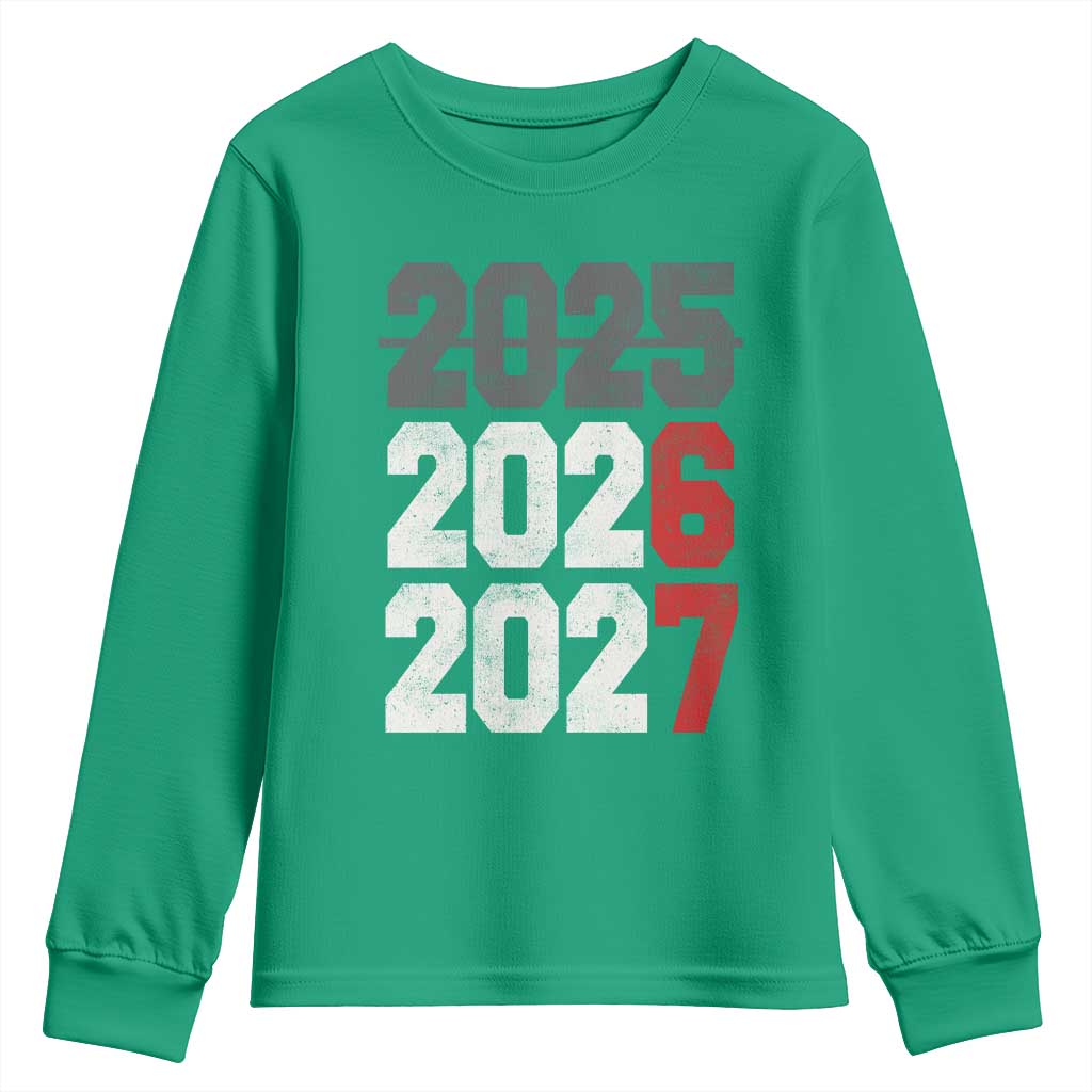 Funny 67 New Year Youth Sweatshirt Happy New Year 2026 2027 Sports Jersey Number - Wonder Print Shop