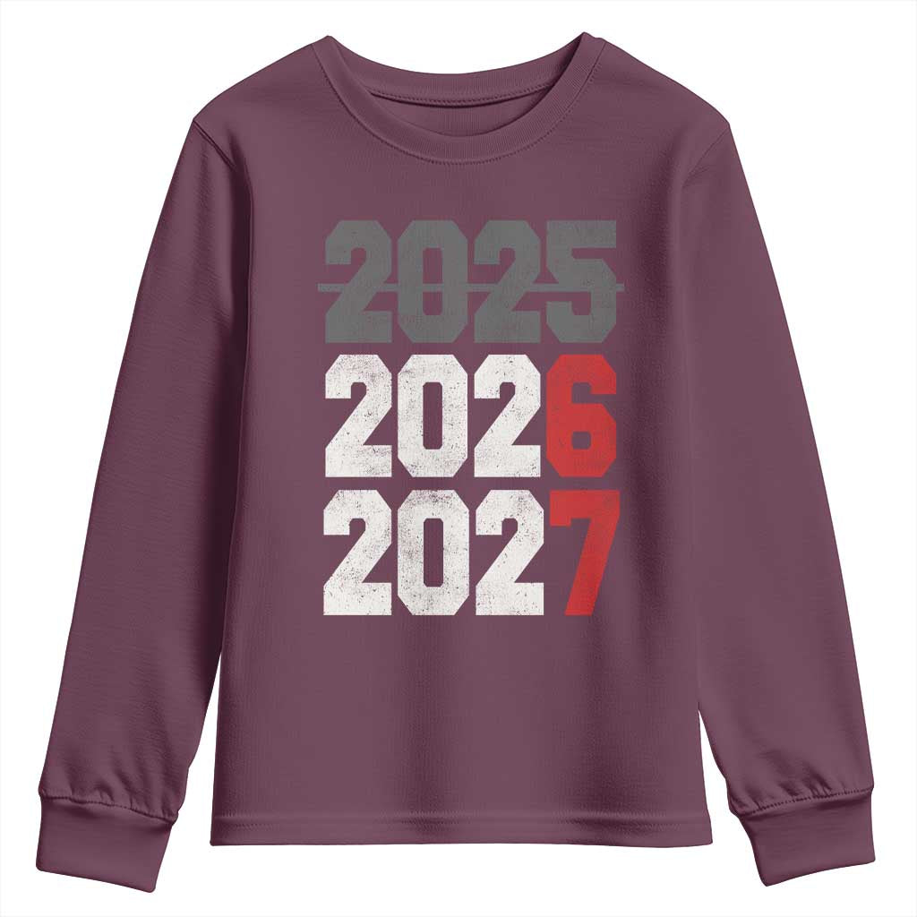 Funny 67 New Year Youth Sweatshirt Happy New Year 2026 2027 Sports Jersey Number - Wonder Print Shop