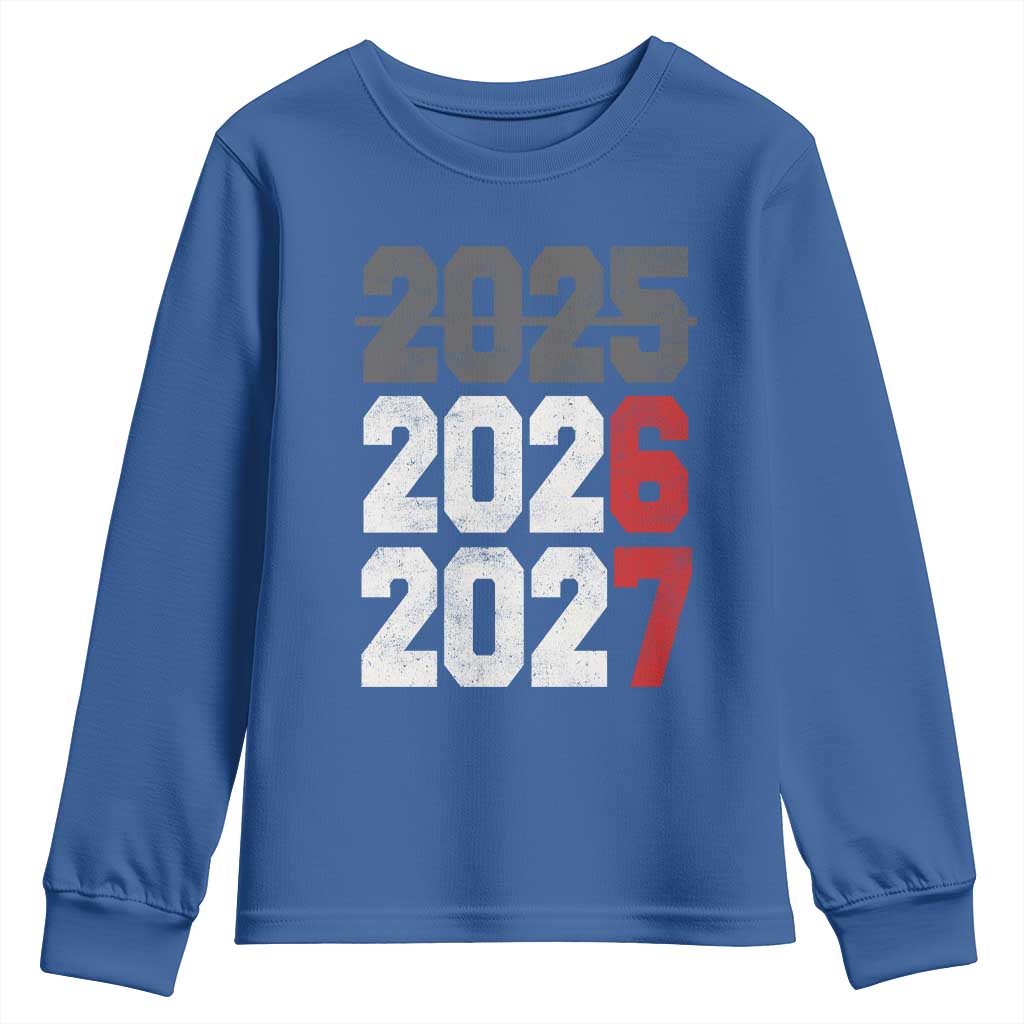 Funny 67 New Year Youth Sweatshirt Happy New Year 2026 2027 Sports Jersey Number - Wonder Print Shop