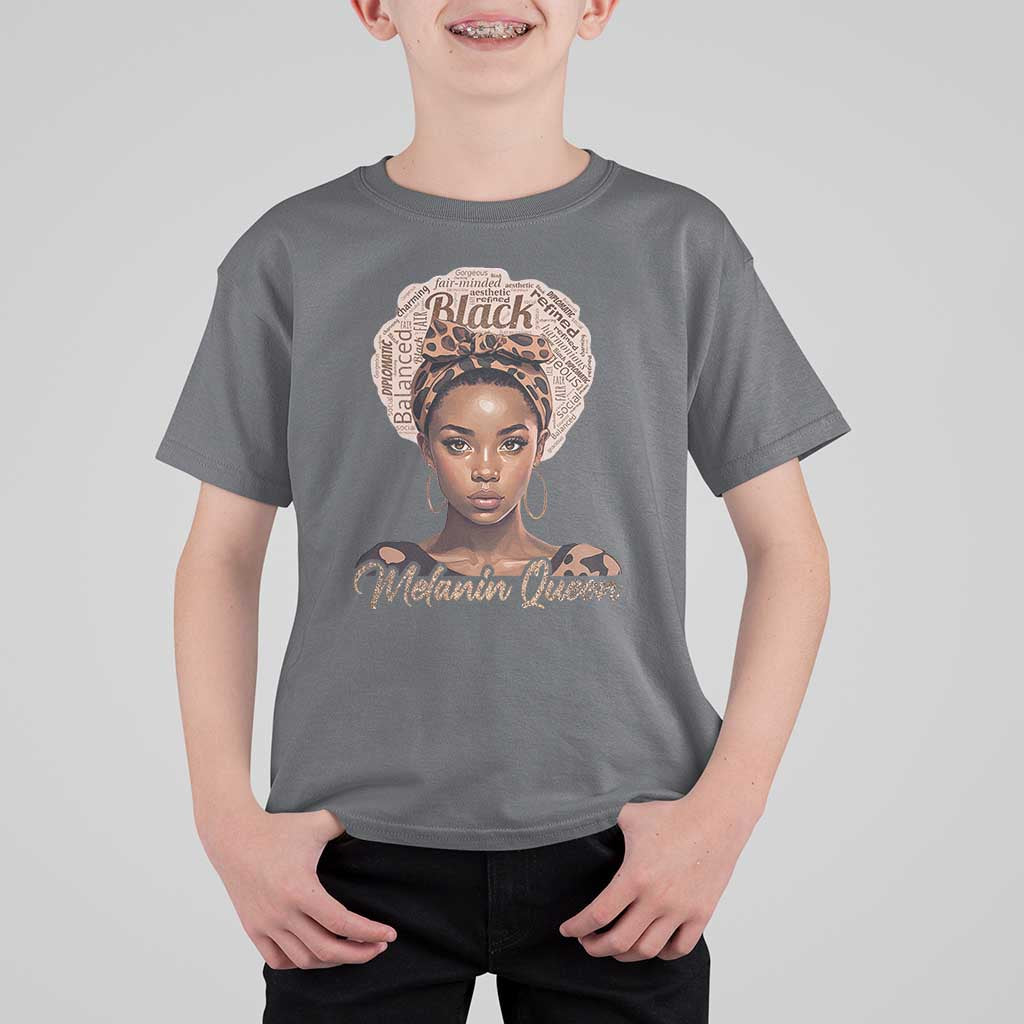 Melanin Queen T Shirt For Kid Proud African American Black Pride