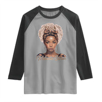 Melanin Queen Raglan Shirt Proud African American Black Pride