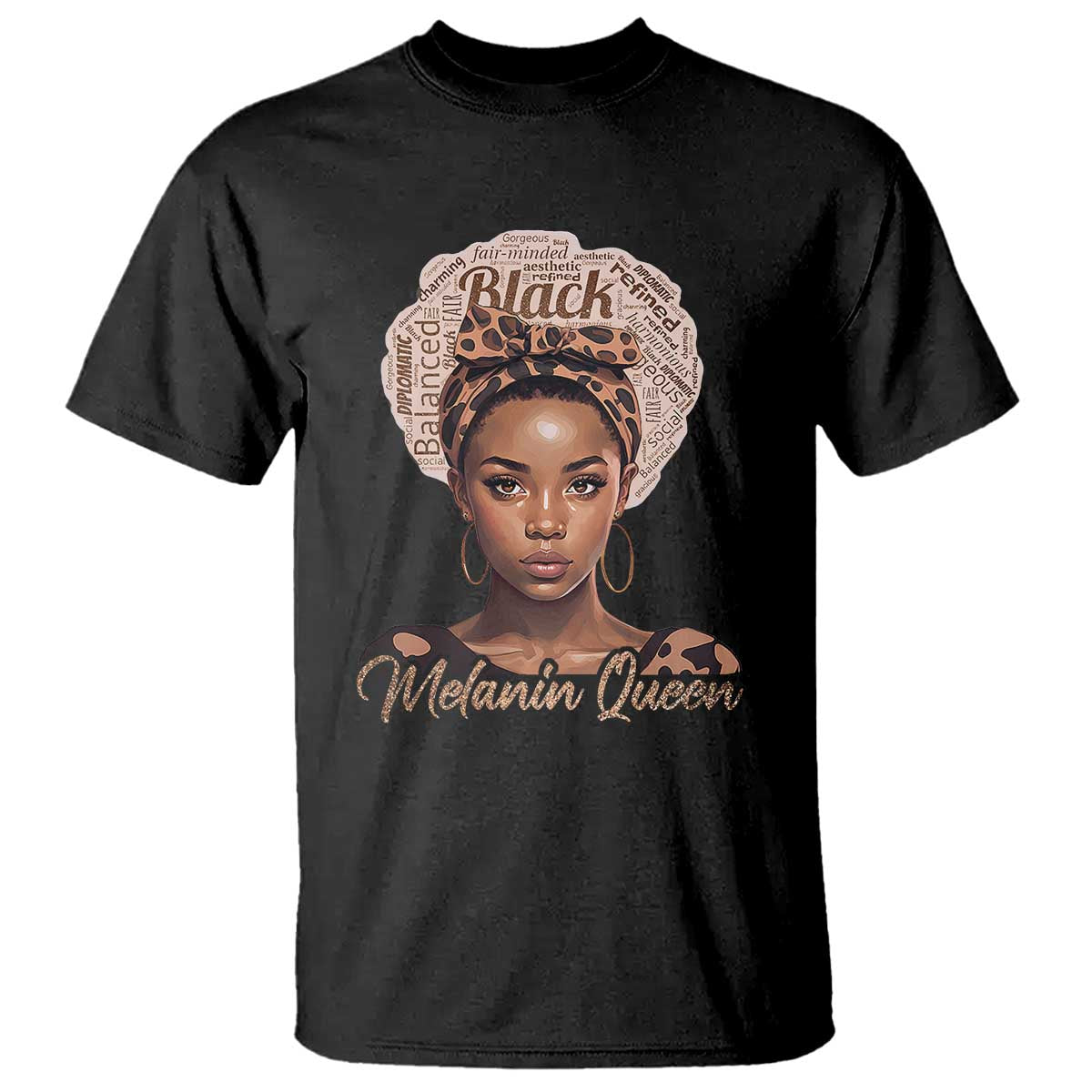 Melanin Queen T Shirt Proud African American Black Pride