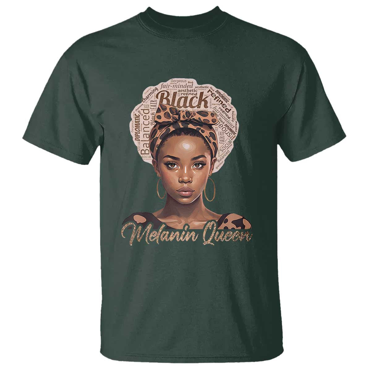 Melanin Queen T Shirt Proud African American Black Pride