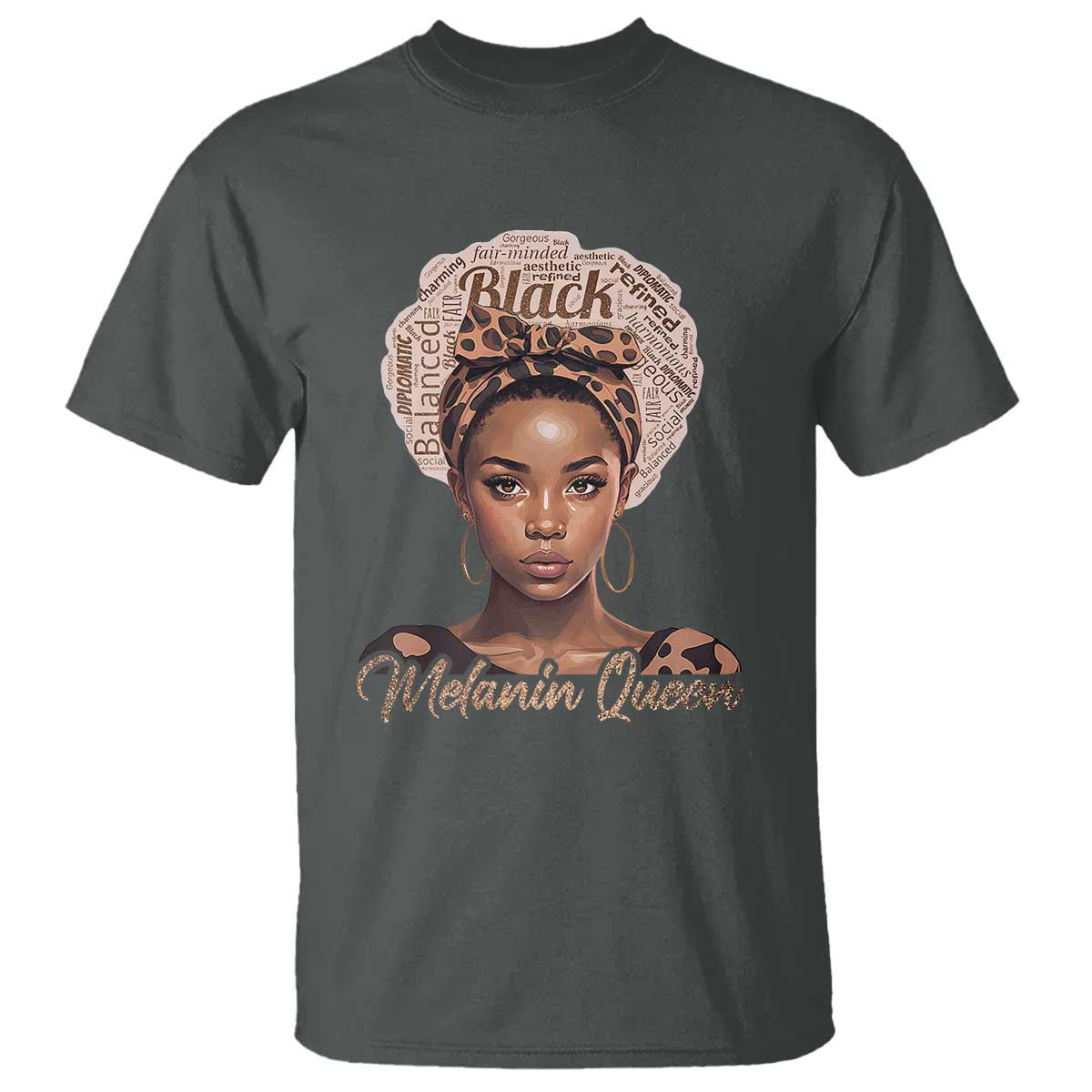 Melanin Queen T Shirt Proud African American Black Pride