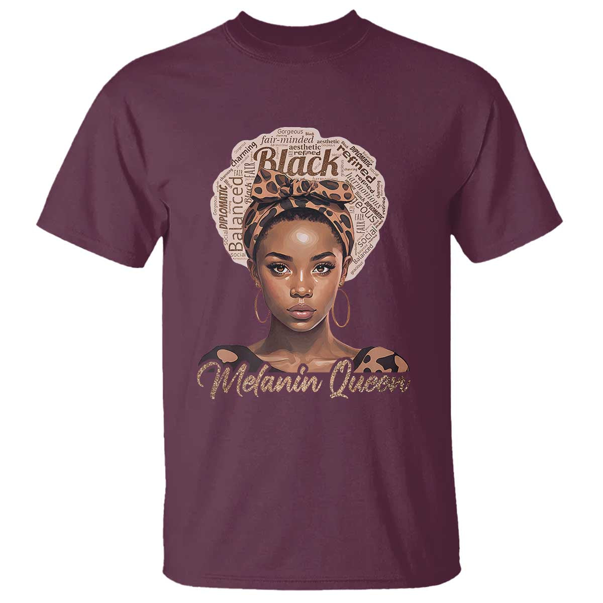 Melanin Queen T Shirt Proud African American Black Pride
