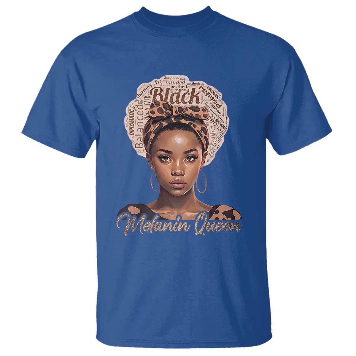 Melanin Queen T Shirt Proud African American Black Pride
