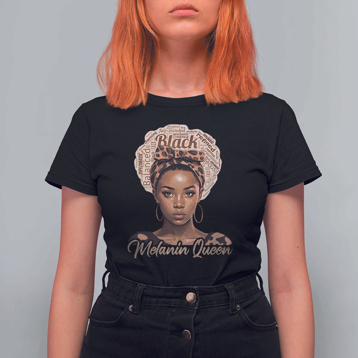 Melanin Queen T Shirt For Women Proud African American Black Pride