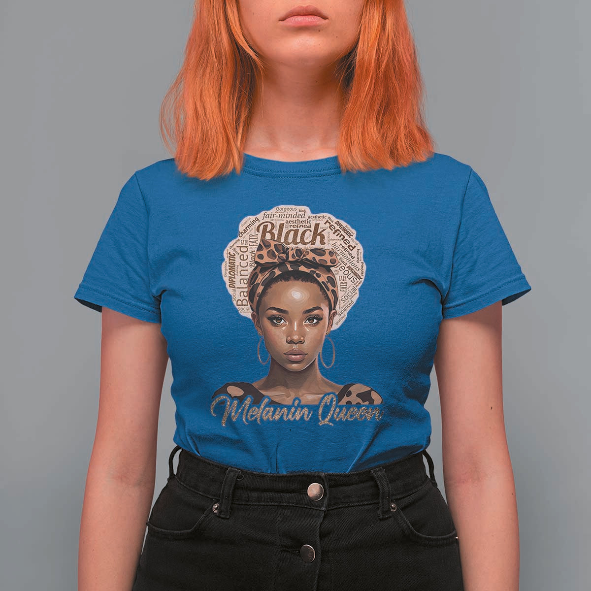Melanin Queen T Shirt For Women Proud African American Black Pride