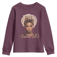 Melanin Queen Youth Sweatshirt Proud African American Black Pride