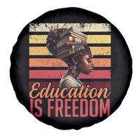Education Is Freedom Spare Tire Cover Retro Black History Month Teacher