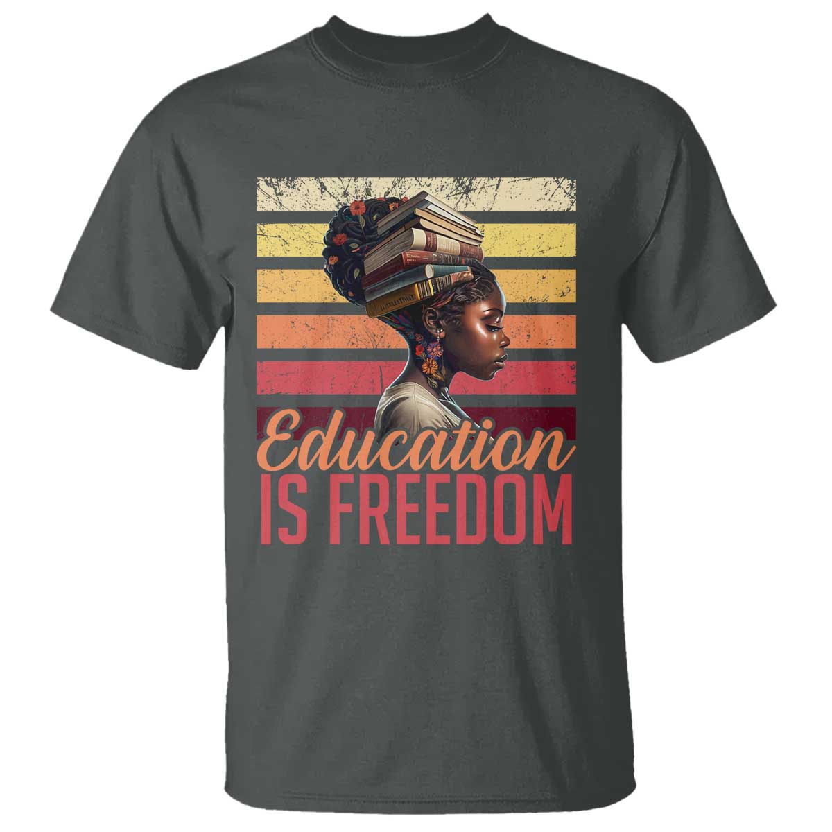 Education Is Freedom T Shirt Retro Black History Month Teacher