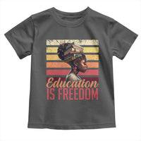 Education Is Freedom Toddler T Shirt Retro Black History Month Teacher