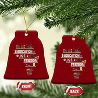 Education Is Freedom Ceramic Ornament Black History Month Teacher Black Leaders Figure