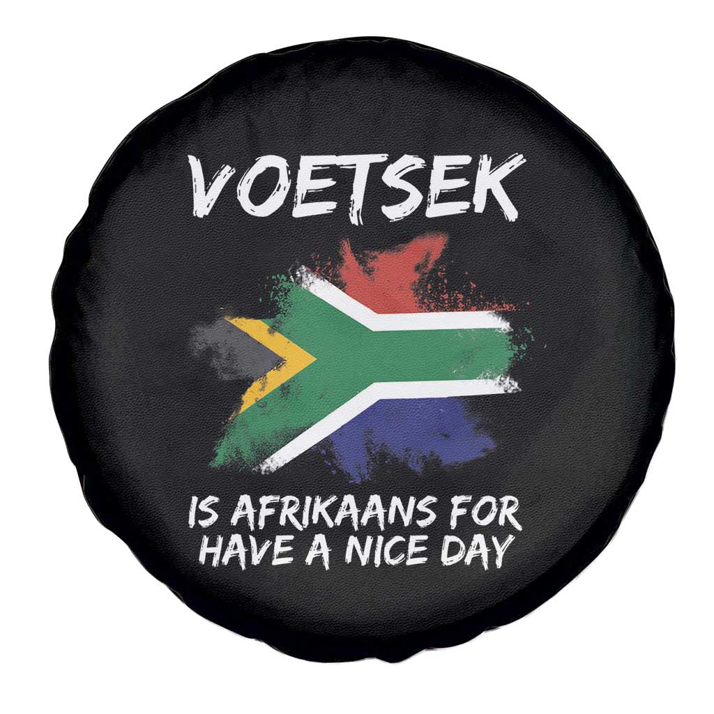 Funny Voetsek Is Afrikaans For Have A Nice Day Spare Tire Cover Vintage Saffa Flag
