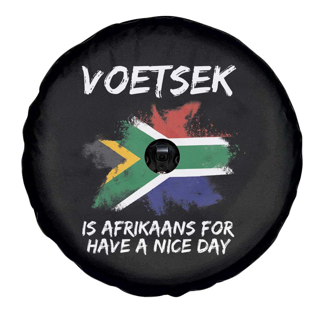 Funny Voetsek Is Afrikaans For Have A Nice Day Spare Tire Cover Vintage Saffa Flag