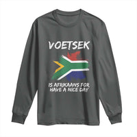 Funny Voetsek Is Afrikaans For Have A Nice Day Long Sleeve Shirt Vintage Saffa Flag