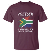 Funny Voetsek Is Afrikaans For Have A Nice Day T Shirt Vintage Saffa Flag