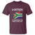 Funny Voetsek Is Afrikaans For Have A Nice Day T Shirt Vintage Saffa Flag