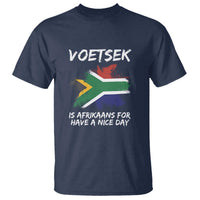 Funny Voetsek Is Afrikaans For Have A Nice Day T Shirt Vintage Saffa Flag