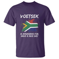 Funny Voetsek Is Afrikaans For Have A Nice Day T Shirt Vintage Saffa Flag