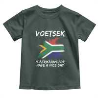 Funny Voetsek Is Afrikaans For Have A Nice Day Toddler T Shirt Vintage Saffa Flag