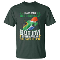 I Hate Being This Damn Sexy But I'm South African So I can't Help It T Shirt Saffa Flag