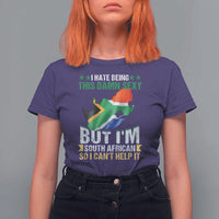 I Hate Being This Damn Sexy But I'm South African So I can't Help It T Shirt For Women Saffa Flag