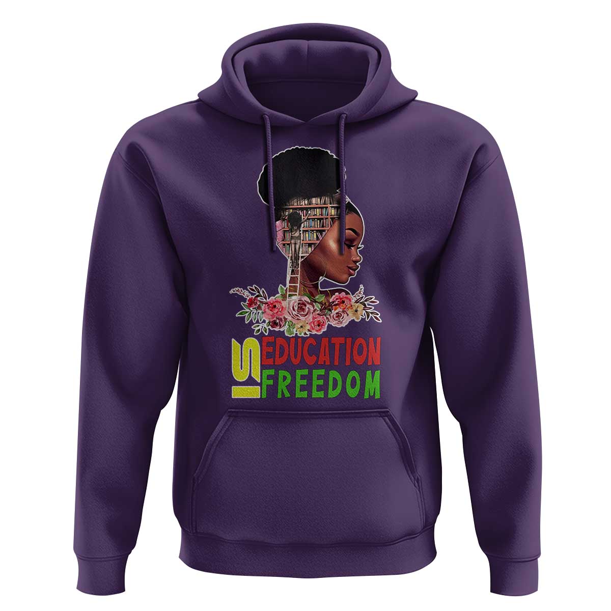 Education Is Freedom Hoodie Black History Month Teacher Melanin Black Girl