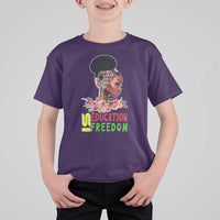 Education Is Freedom T Shirt For Kid Black History Month Teacher Melanin Black Girl