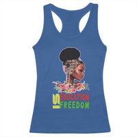 Education Is Freedom Racerback Tank Top Black History Month Teacher Melanin Black Girl