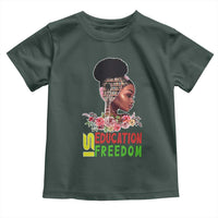Education Is Freedom Toddler T Shirt Black History Month Teacher Melanin Black Girl