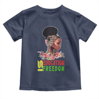 Education Is Freedom Toddler T Shirt Black History Month Teacher Melanin Black Girl
