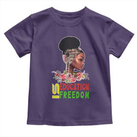 Education Is Freedom Toddler T Shirt Black History Month Teacher Melanin Black Girl