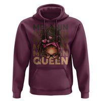 African American Pride Hoodie Melanin Queen Afro Messy Bun