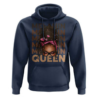 African American Pride Hoodie Melanin Queen Afro Messy Bun