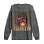 African American Pride Long Sleeve Shirt Melanin Queen Afro Messy Bun