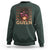 African American Pride Sweatshirt Melanin Queen Afro Messy Bun