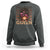 African American Pride Sweatshirt Melanin Queen Afro Messy Bun