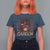 African American Pride T Shirt For Women Melanin Queen Afro Messy Bun